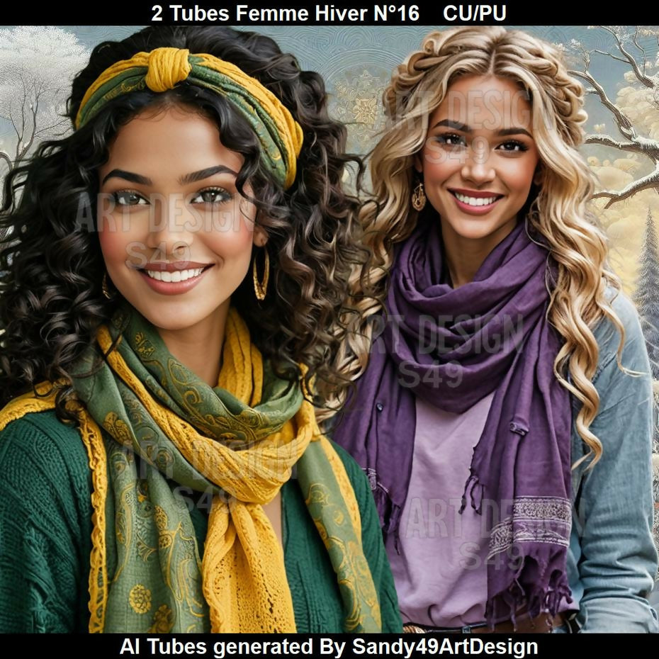 2 Tubes Femme Hiver N°16