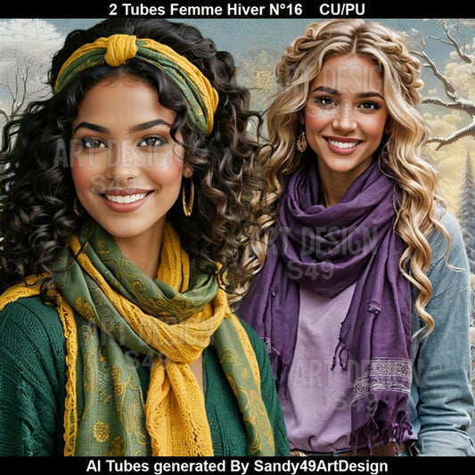 2 Tubes Femme Hiver N°16
