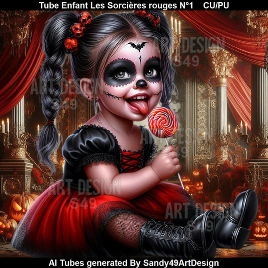 Tube Enfant Les Sorcières rouges N°1