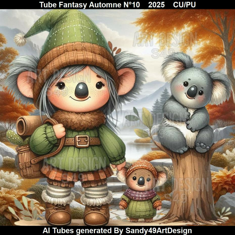 Tube Fantasy Automne N°10 2025