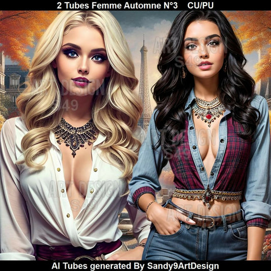 2 Tubes Femme Automne N°3