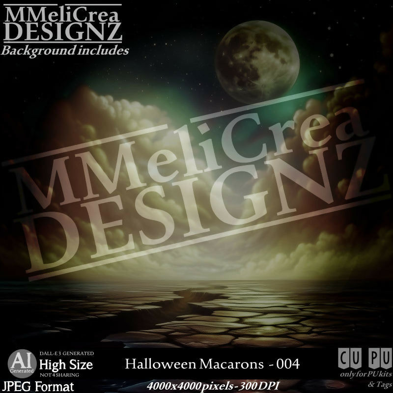 MMD - AI - Halloween Macarons - CU004