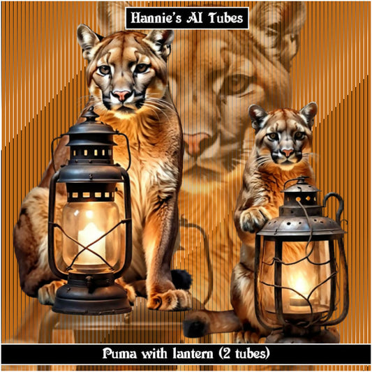 Puma with lantern