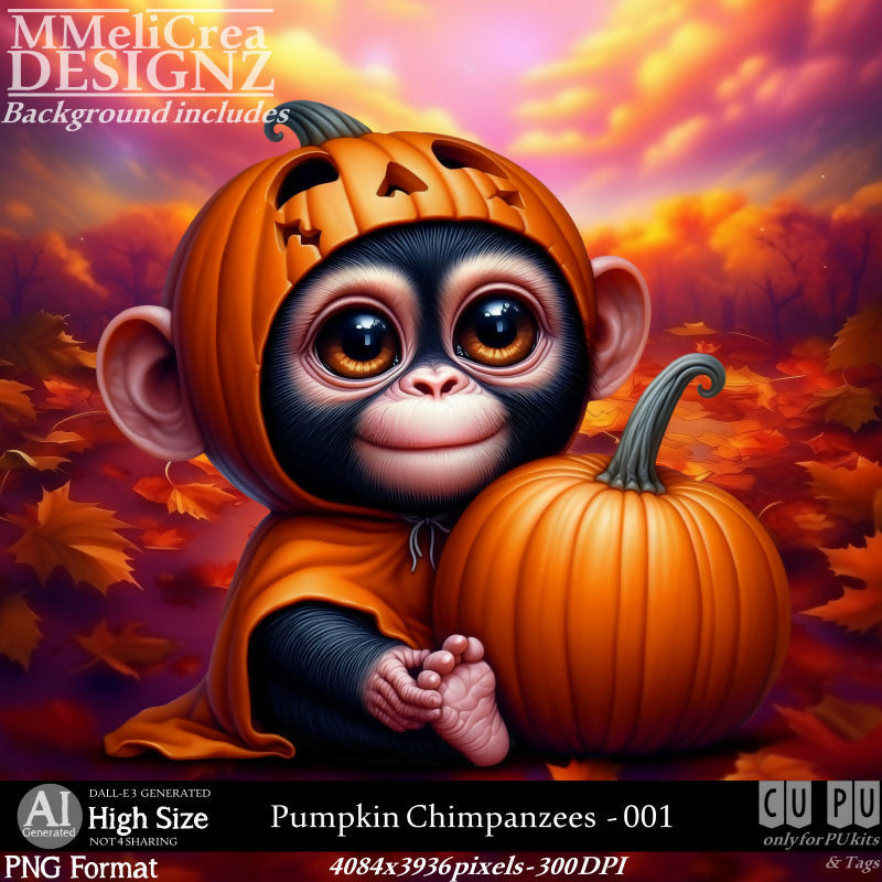 MMD - AI - Pumpkin Chimpanzees - CU001