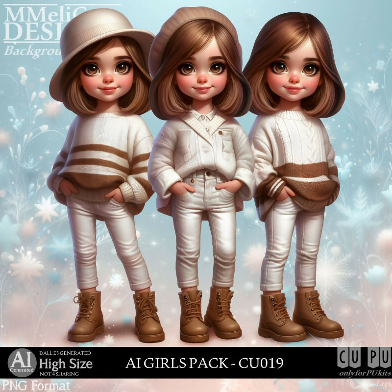 MMD - AI - GIRLS PACK - CU019