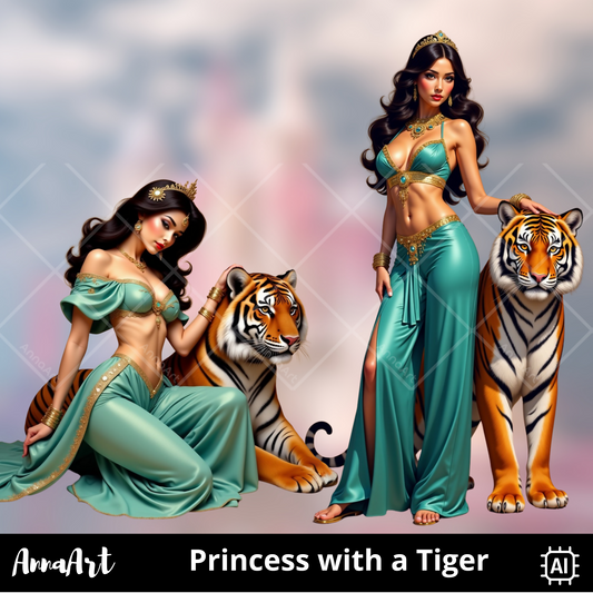 Princess with a Tiger