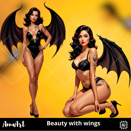 Beauty with wings