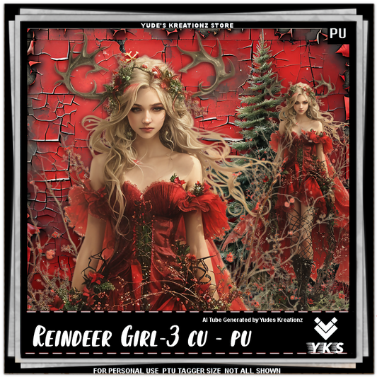 YKS-REINDEER GIRL 3-CU PU-Preview