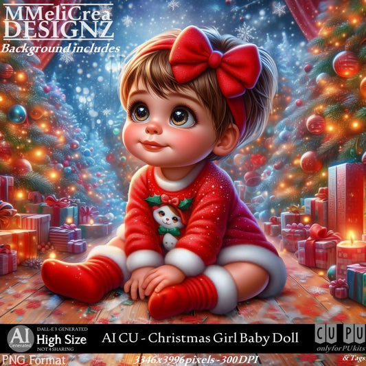 MMD - AI - CU Christmas Girl Baby Doll