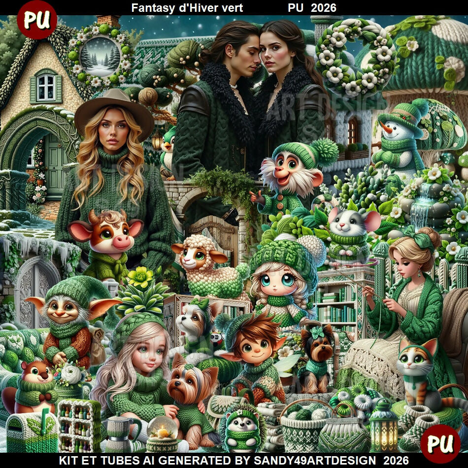 Fantasy d'Hiver vert 2026