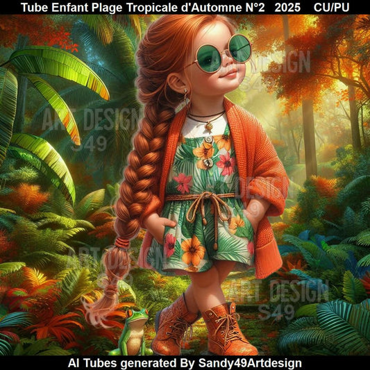 Tube Enfant Plage Tropicale d'Automne N°2 2025