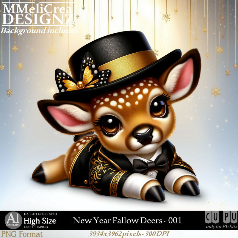 MMD - AI - New Year Fallow Deers - CU001