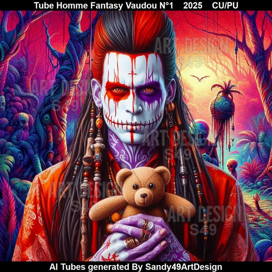 Tube Homme Fantasy Vaudou N°1 2025