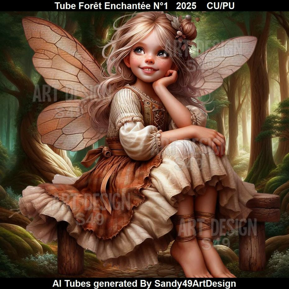 Tube Forêt Enchantée N°1 2025