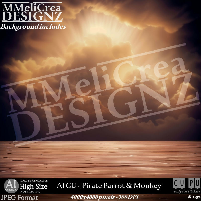 MMD_AI_CUPirateParrot&Monkey_PV1