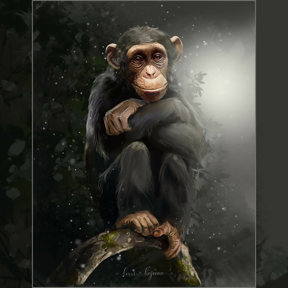 Pensive chimpanzee