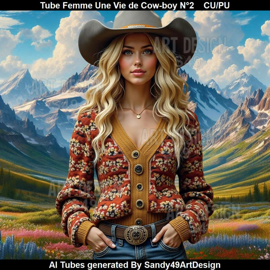 Tube Femme une Vie de Cow-boy N°2
