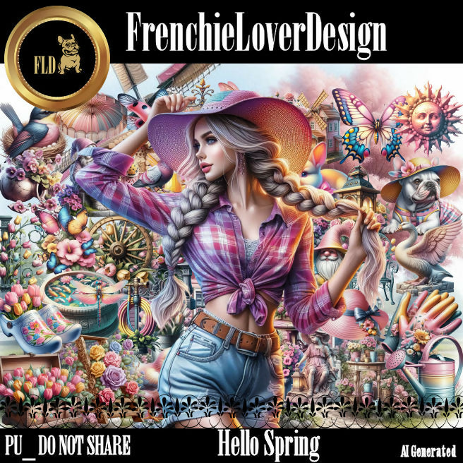 FrenchieLoverDesign_ Hello Spring