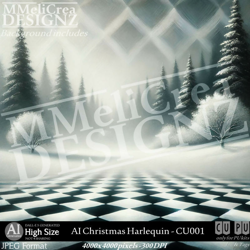 MMD - AI - Christmas Harlequin - CU001