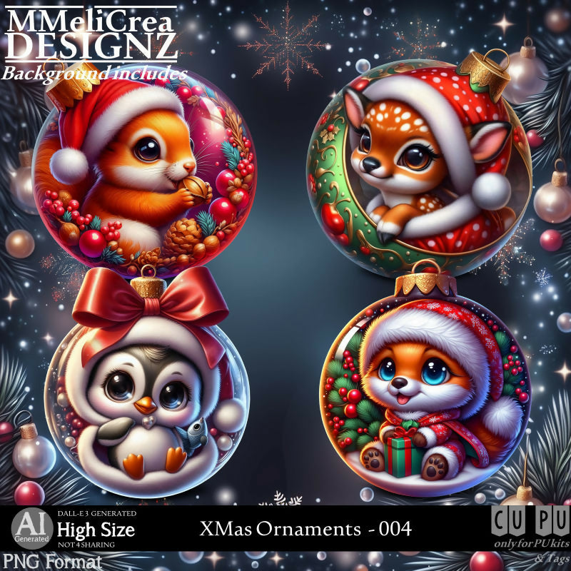 MMD - AI - XMas Ornaments - CU004
