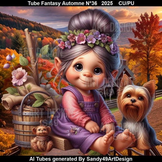 Tube Fantasy Automne N°36 2025