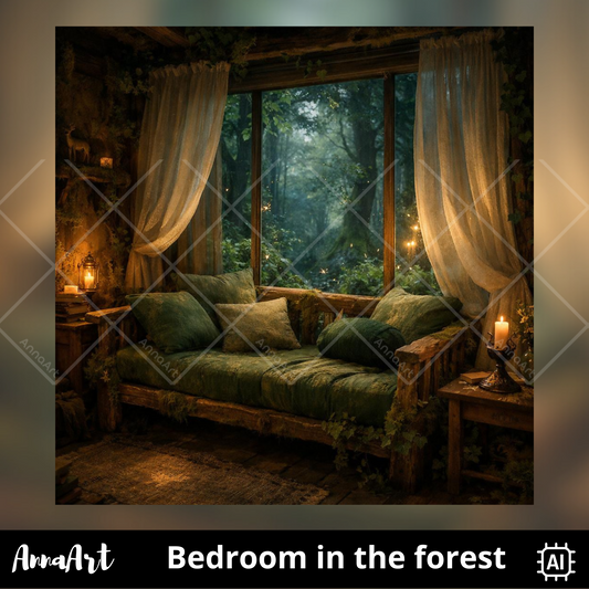 Bedroom in the forest