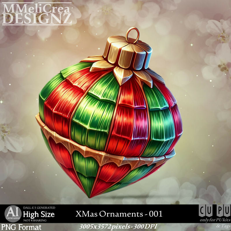 MMD - AI - XMas Ornaments - CU001