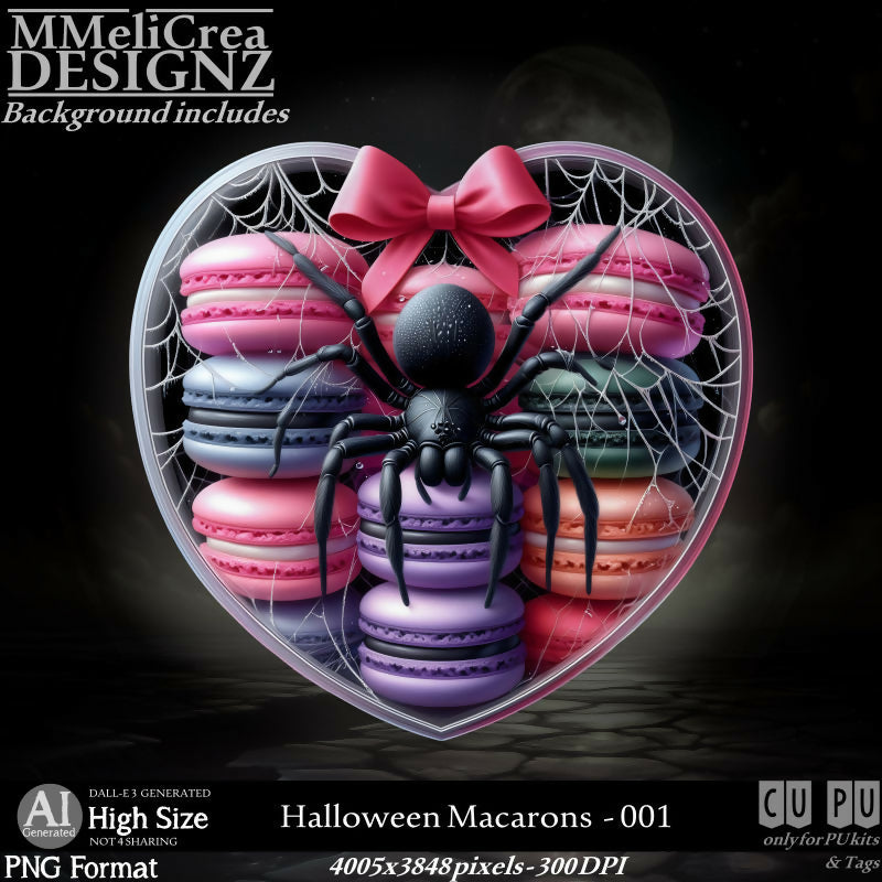 MMD - AI - Halloween Macarons - CU001