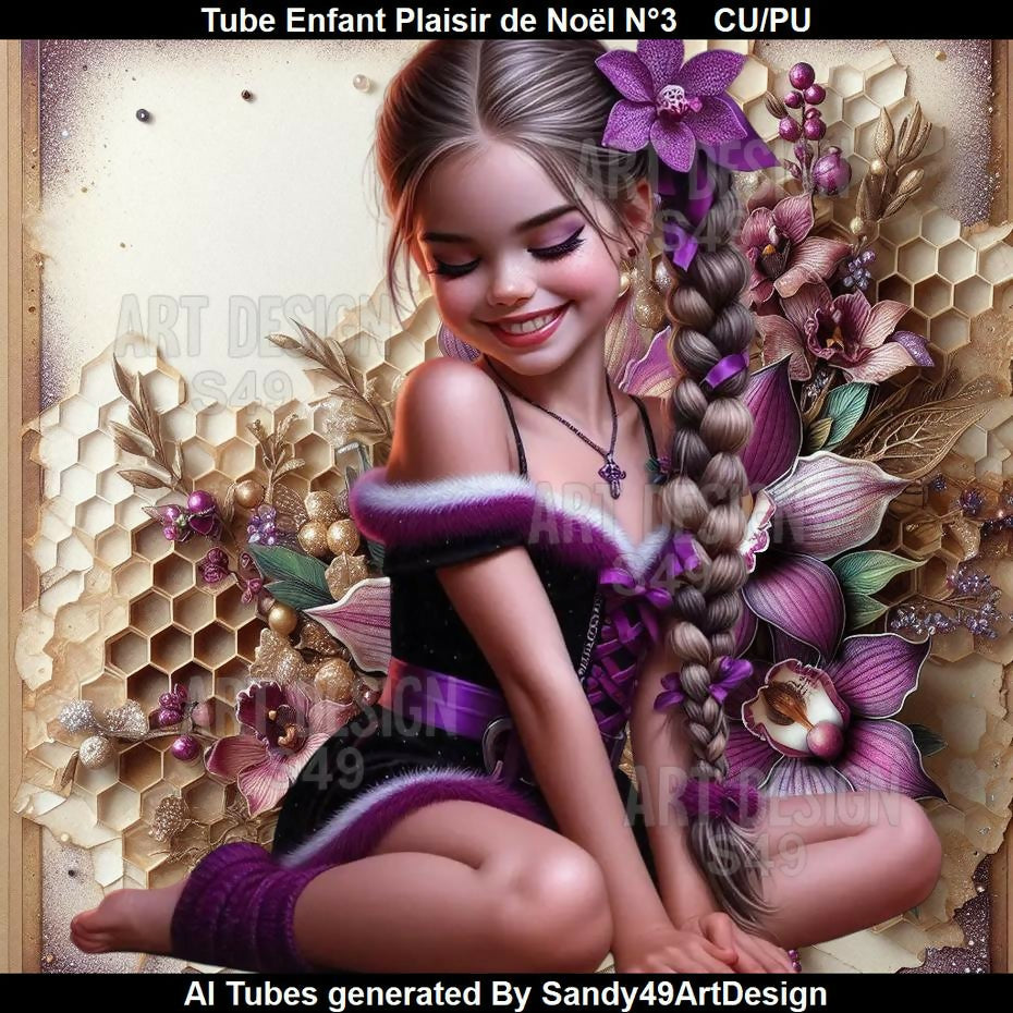 Tube Enfant Plaisir de Noël N°3