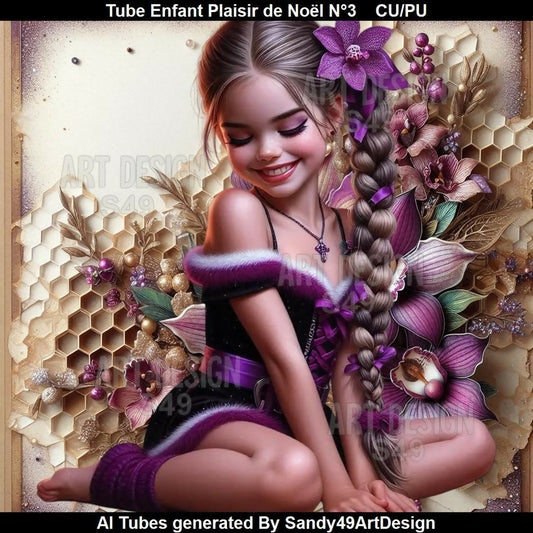 Tube Enfant Plaisir de Noël N°3