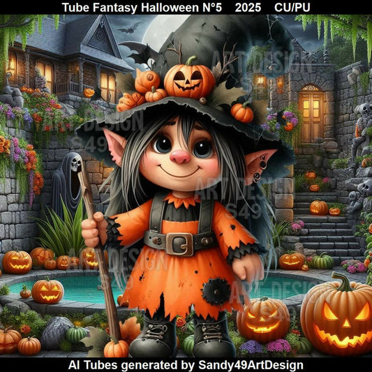 Tube Fantasy Halloween N°5 2025