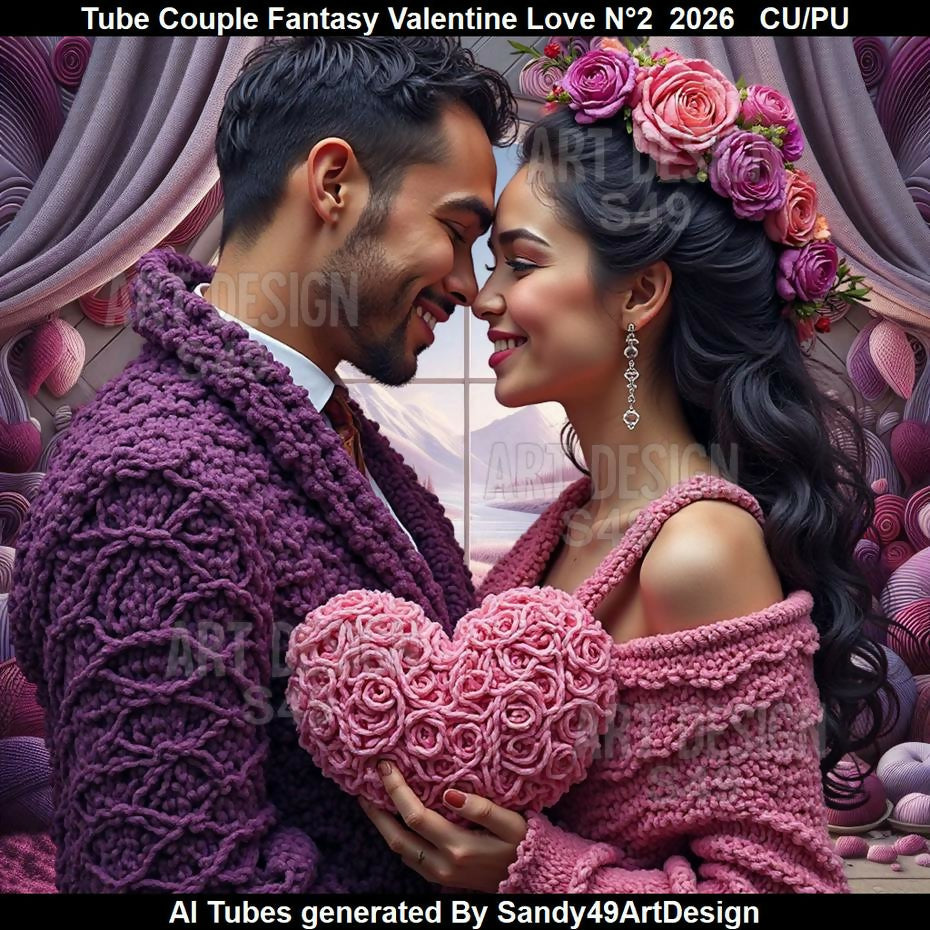 Tube Couple Fantasy Valentine Love N°2 2026