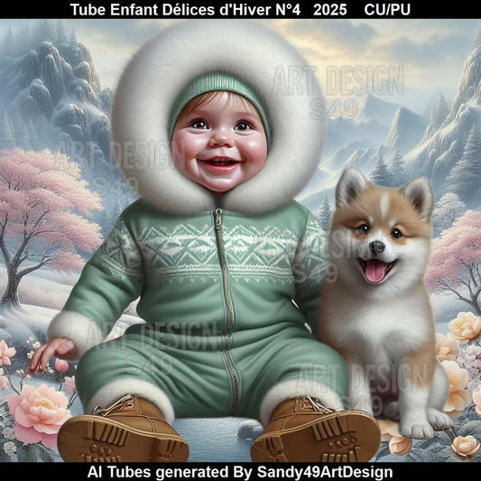 Tube Enfant Délices d'Hiver N°4 2025