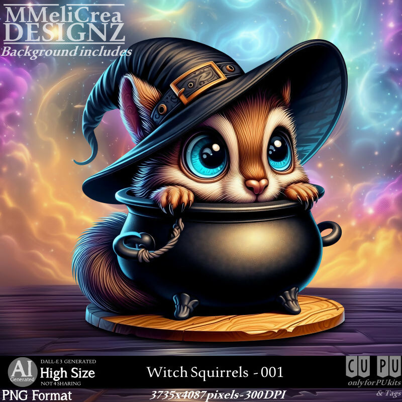 MMD - AI - Witch Squirrels - CU001