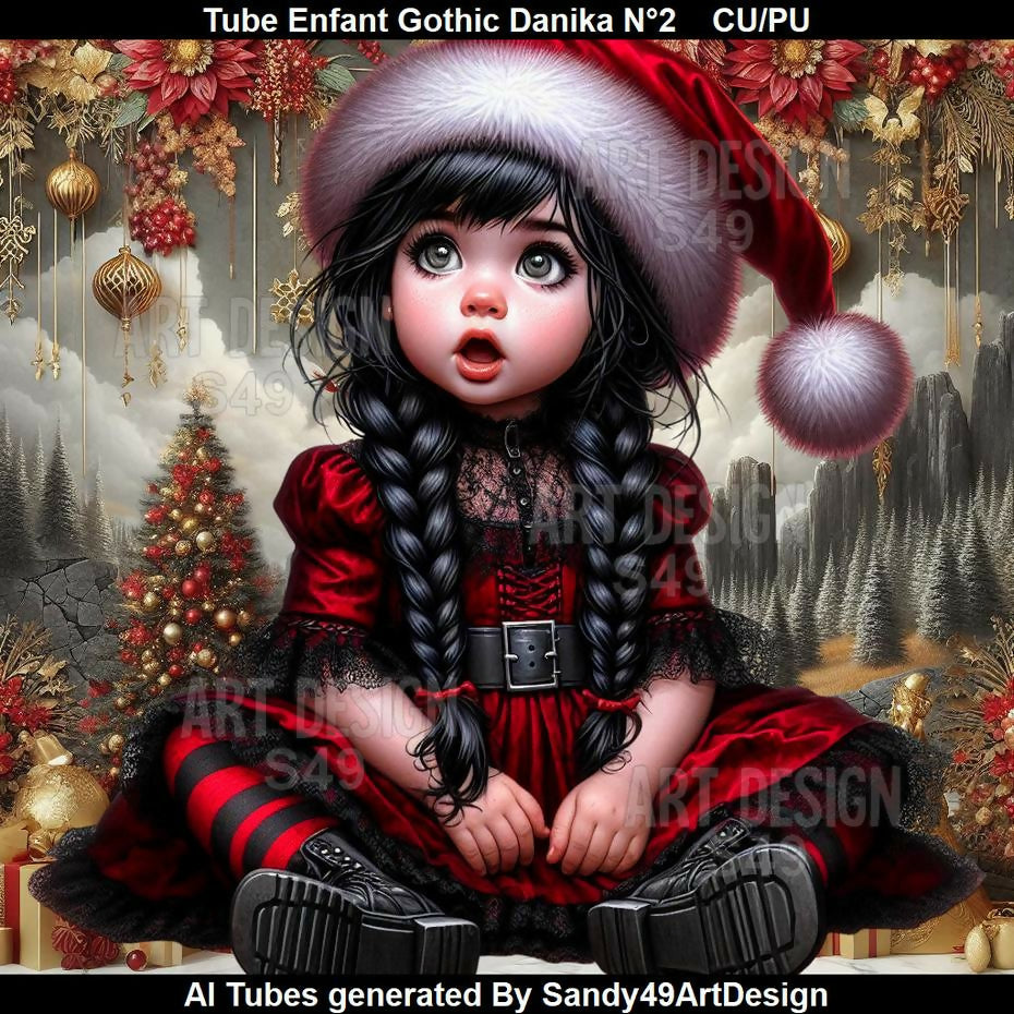 Tube Enfant Gothic Danika N°2 2025