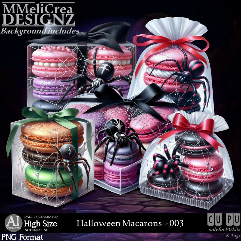 MMD - AI - Halloween Macarons - CU003