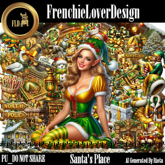 FrenchieLoverDesign_ Santa's Place