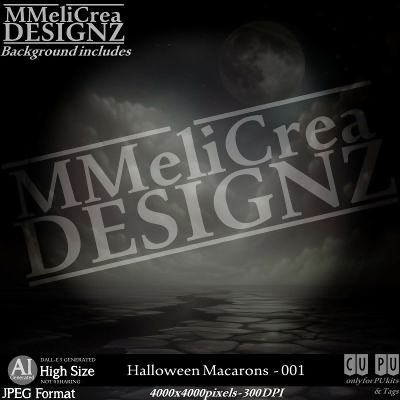 MMD - AI - Halloween Macarons - CU001