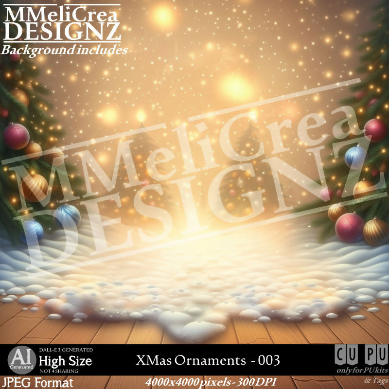 MMD - AI - XMas Ornaments - CU003