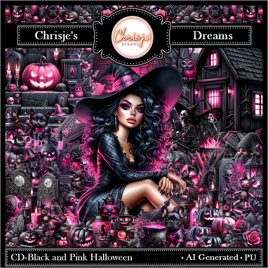 CD-Black and Pink Halloween