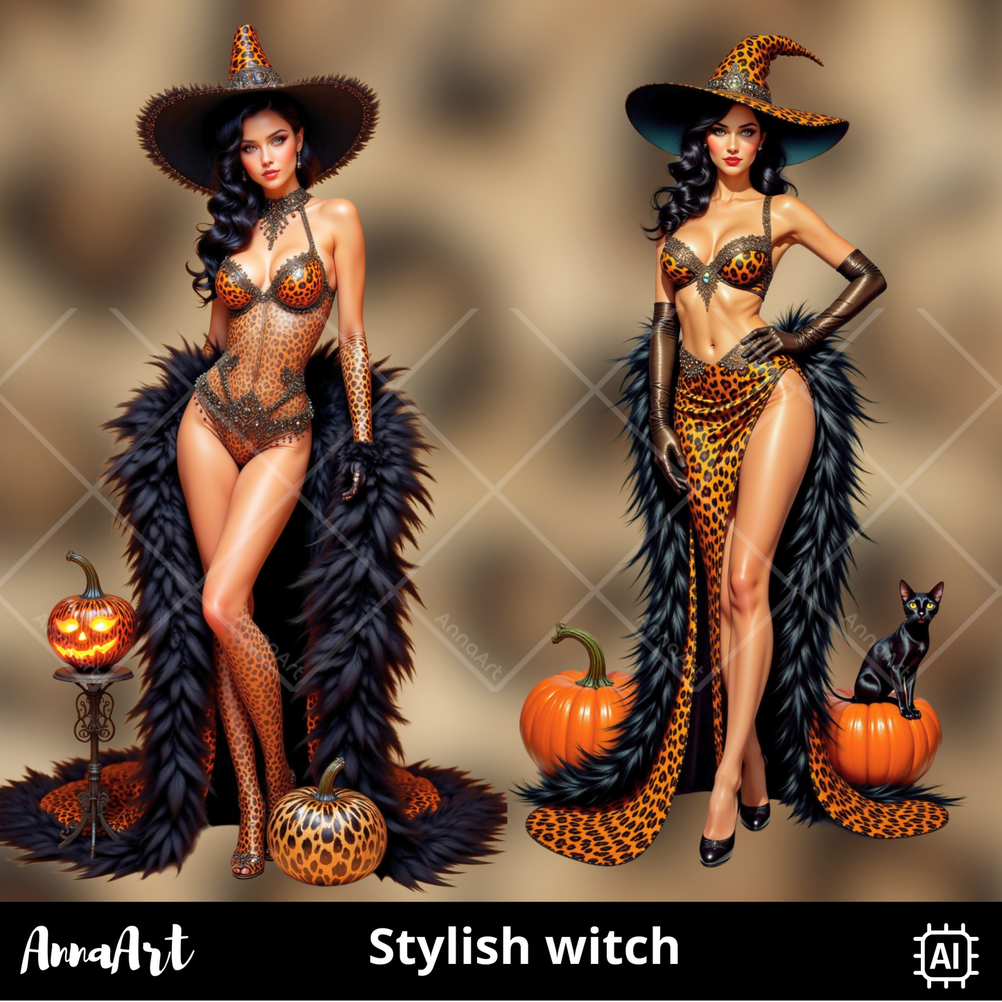 Stylish witch