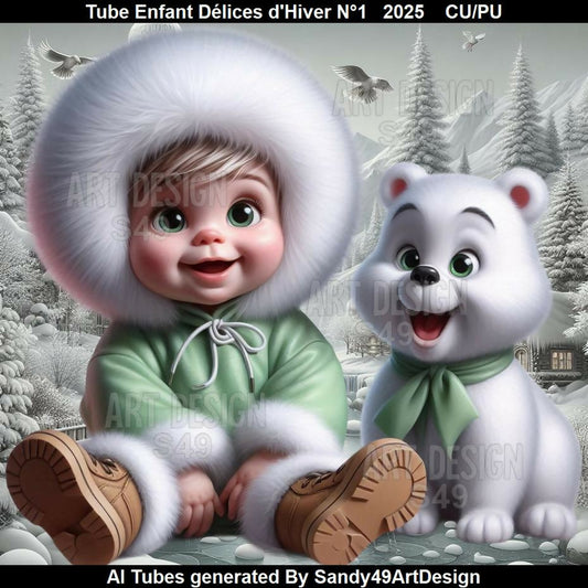 Tube Enfant Délices d'Hiver N°1 2025