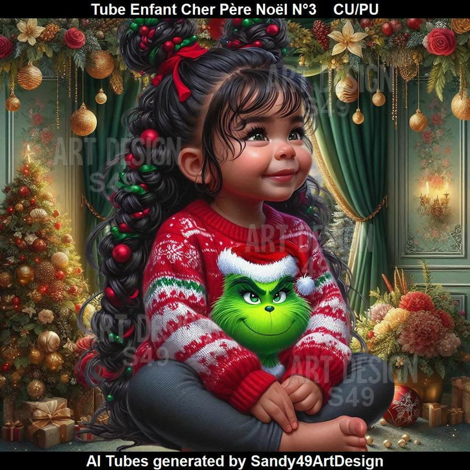Tube Enfant Cher Père Noël N°3