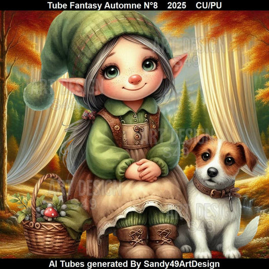 Tube Fantasy Automne N°8 2025