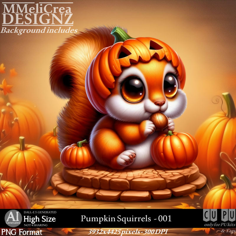 MMD - AI - Pumpkin Squirrels - CU001