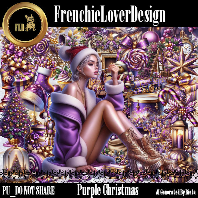 FrenchieLoverDesign_Purple Christmas