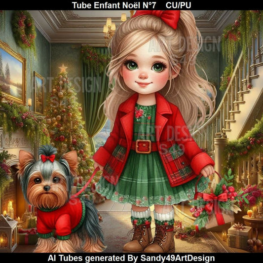 Tube Enfant de Noël N°7
