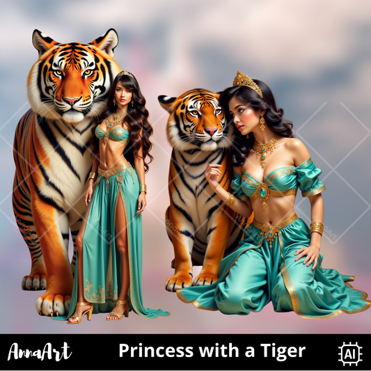 Princess with a Tiger