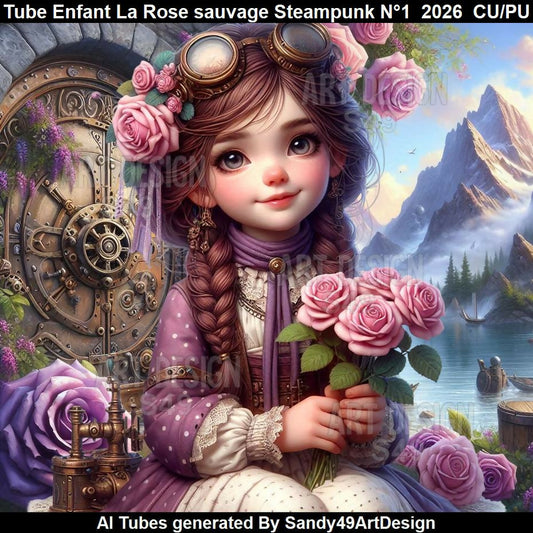 Tube Enfant La Rose sauvage Steampunk N°1 2026