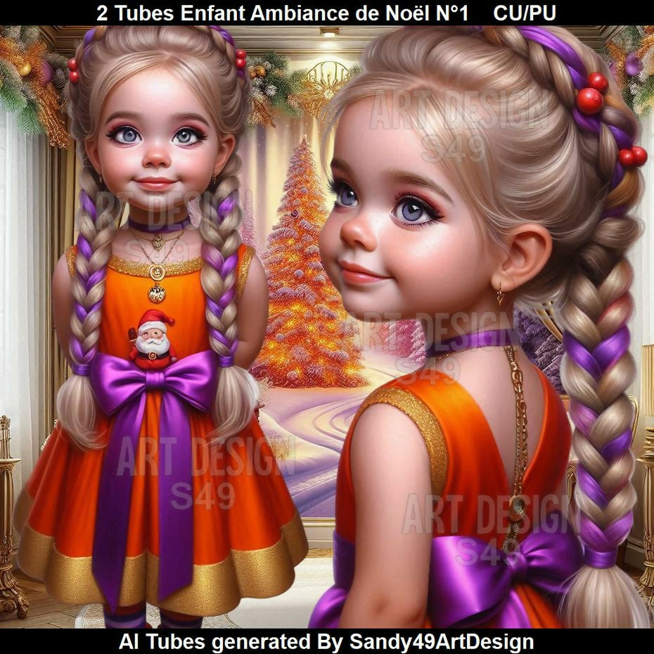 2 Tubes Enfant Ambiance de Noël N°1